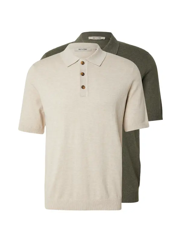 Only & Sons Only & Sons Majica 'ONSLOUI'  bež melange / tamo siva