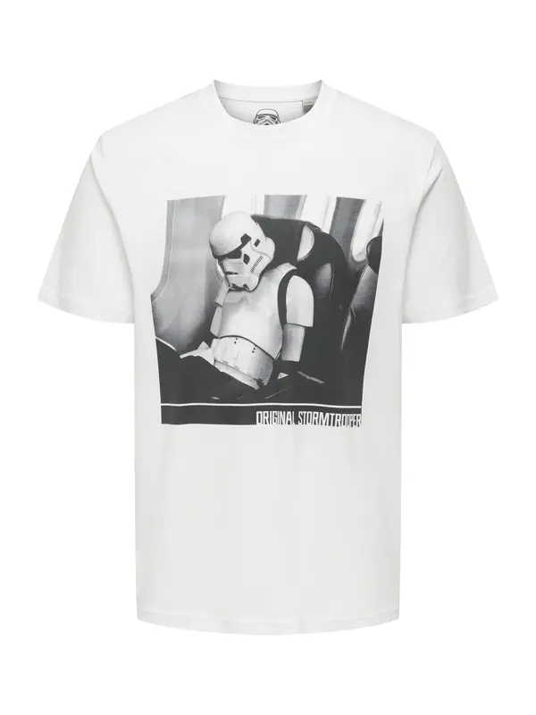 Only & Sons Only & Sons Majica 'ONSSTORMTROOPER'  siva / tamo siva / crna / bijela