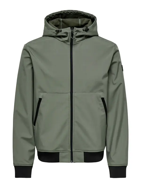 Only & Sons Only & Sons Prijelazna jakna 'ONSBOWIE'  maslinasta / crna