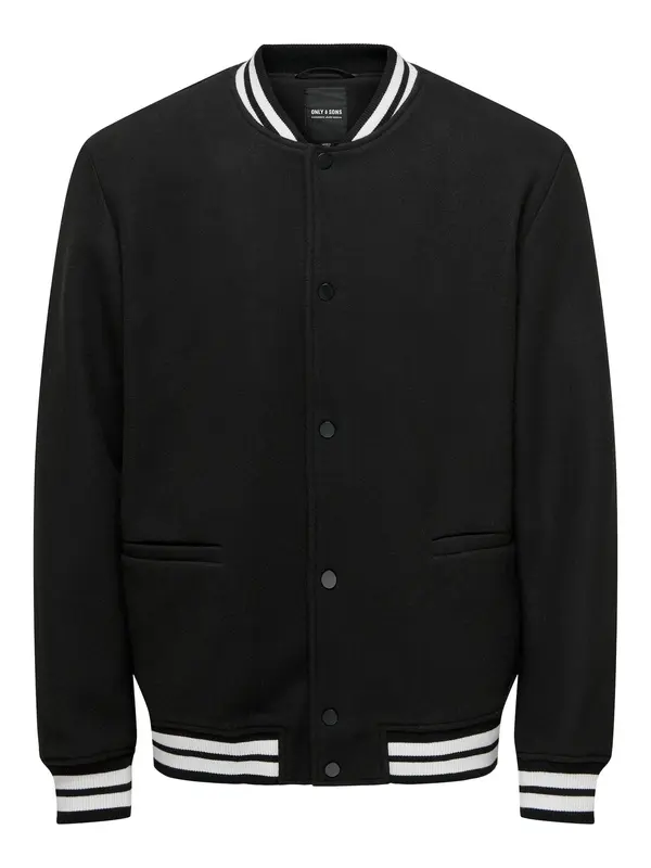 Only & Sons Only & Sons Prijelazna jakna 'ONSDenver'  crna / bijela