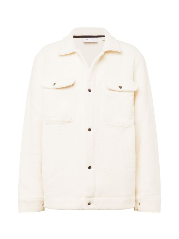 Only & Sons Only & Sons Prijelazna jakna 'ONSEMILIO'  vuneno bijela
