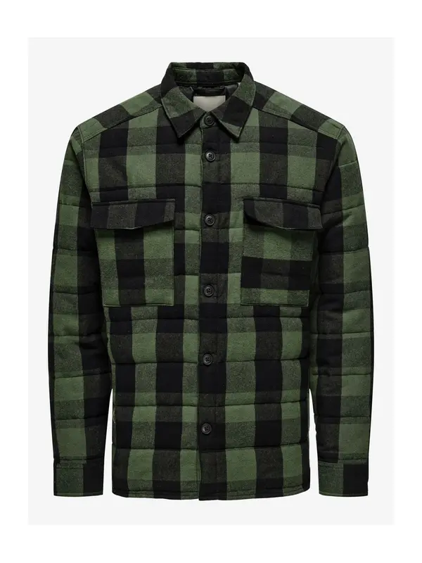Only & Sons Only & Sons Prijelazna jakna 'ONSGudmund'  kraljevski zelena / crna