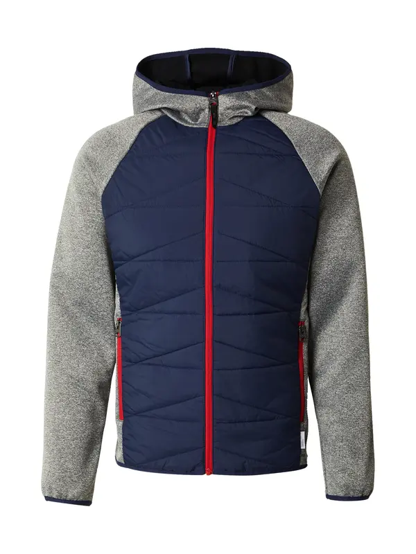 Only & Sons Only & Sons Prijelazna jakna 'ONSLAN'  mornarsko plava / kameno siva / svijetlo crvena