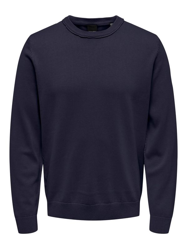 Only & Sons Only & Sons Pulover 'CLARK'  morsko plava