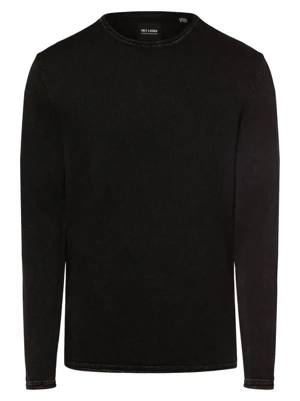 Only & Sons Only & Sons Pulover 'Gaston 12'  crna melange