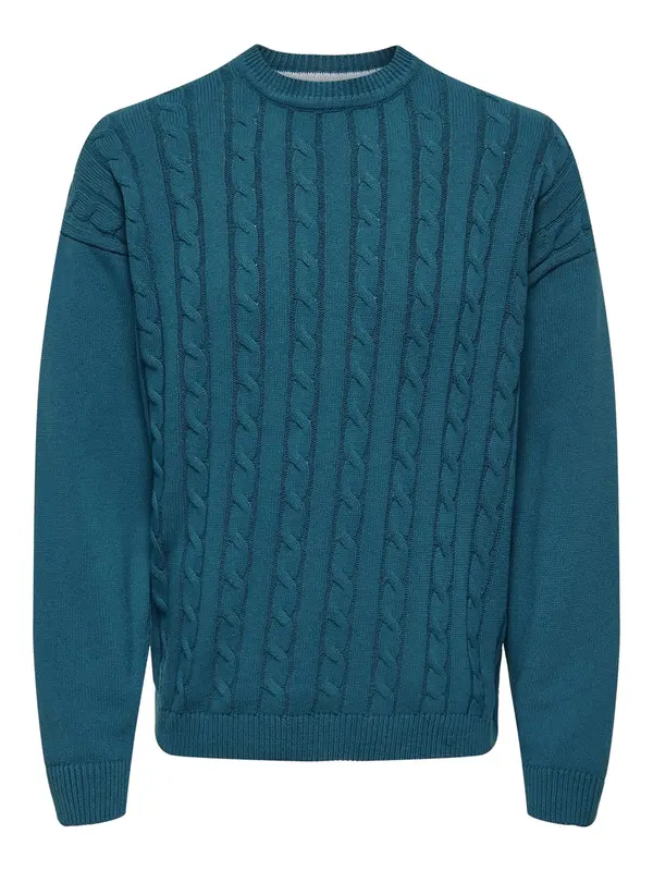 Only & Sons Only & Sons Pulover 'Lamard'  cijan plava