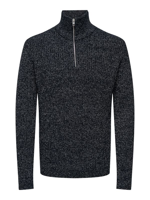 Only & Sons Only & Sons Pulover 'Malaki'  mornarsko plava / bijela