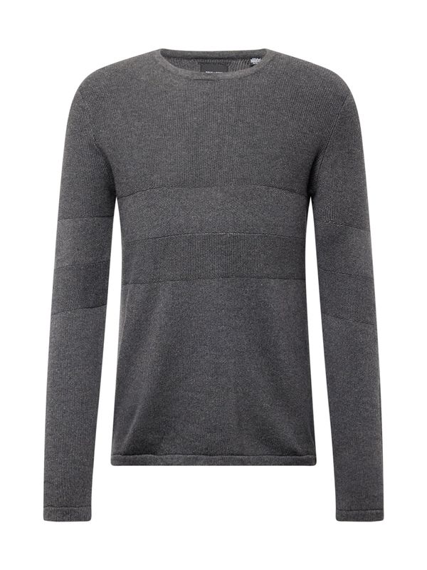 Only & Sons Only & Sons Pulover 'Niko'  tamo siva