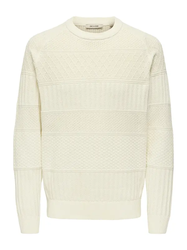 Only & Sons Only & Sons Pulover 'ONSALKAN'  bijela