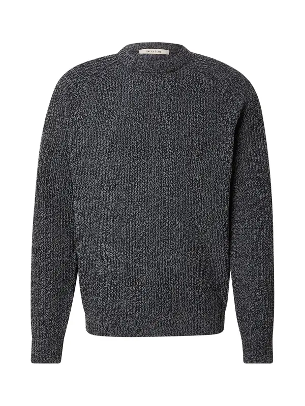 Only & Sons Only & Sons Pulover 'ONSJOIN'  crna melange
