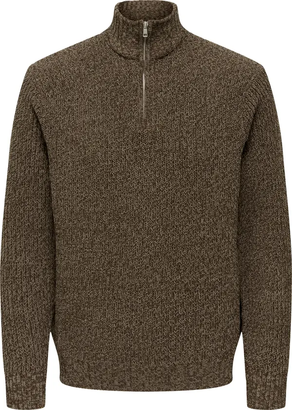 Only & Sons Only & Sons Pulover 'ONSJoin'  smeđa melange