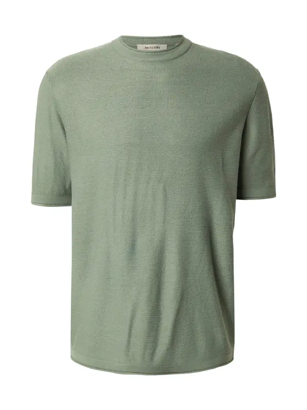 Only & Sons Only & Sons Pulover 'ONSKALMAR'  sivkasto zelena