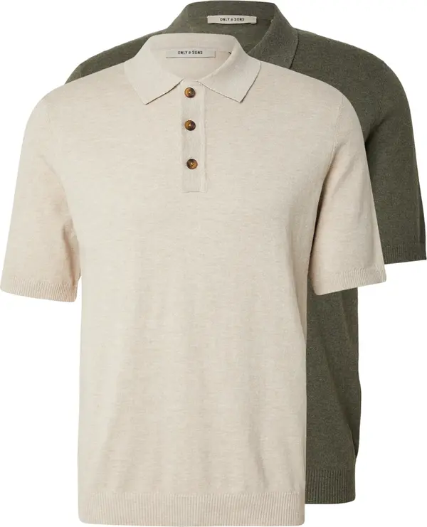 Only & Sons Only & Sons Pulover 'ONSLOUI'  bež melange / tamo siva