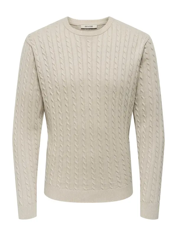 Only & Sons Only & Sons Pulover 'ONSLOUI'  sivkasto bež