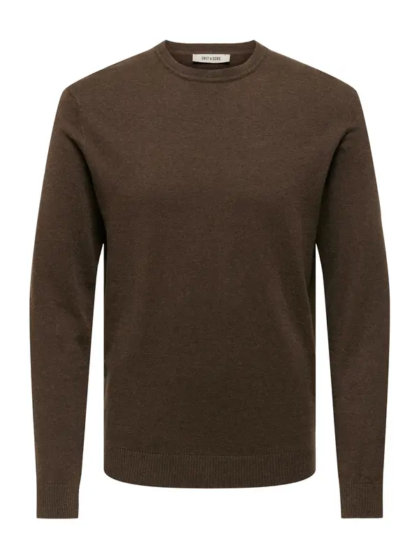 Only & Sons Only & Sons Pulover 'ONSLOUI'  tamno smeđa