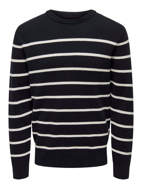 Only & Sons Only & Sons Pulover 'ONSPHIL'  mornarsko plava / bijela
