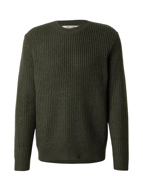 Only & Sons Only & Sons Pulover 'ONSROLF'  tamno zelena