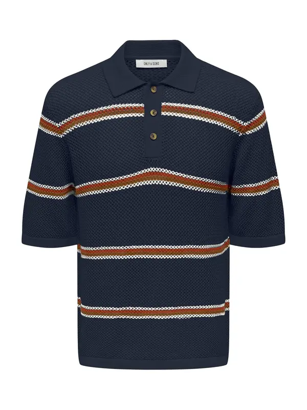 Only & Sons Only & Sons Pulover 'ONSSEJR'  safirno plava / konjak / bijela
