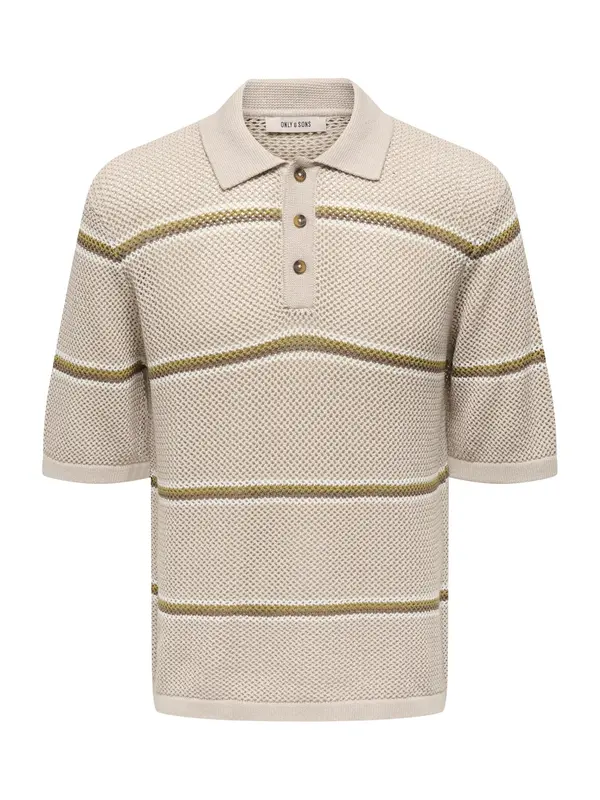 Only & Sons Only & Sons Pulover 'ONSSEJR'  zeleno smeđa / svijetlosiva / sivkasto zelena / bijela