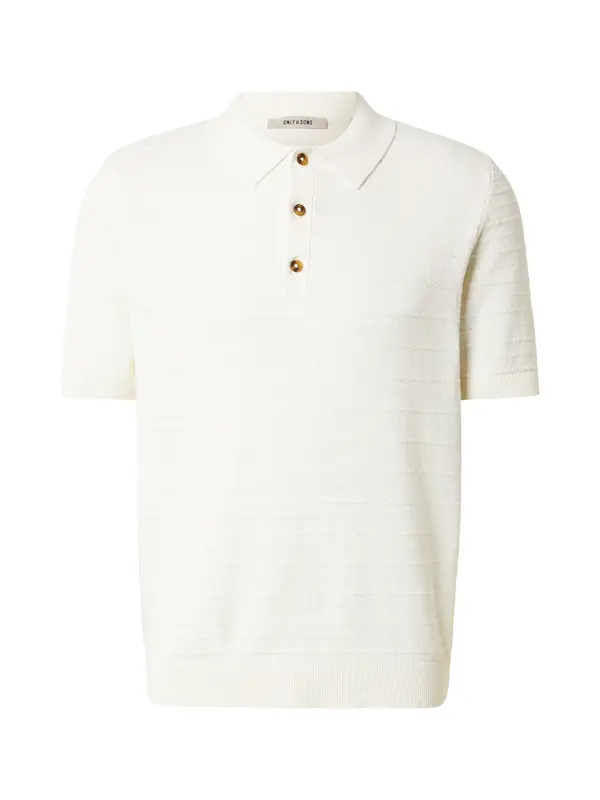 Only & Sons Only & Sons Pulover 'ONSTANO'  vuneno bijela