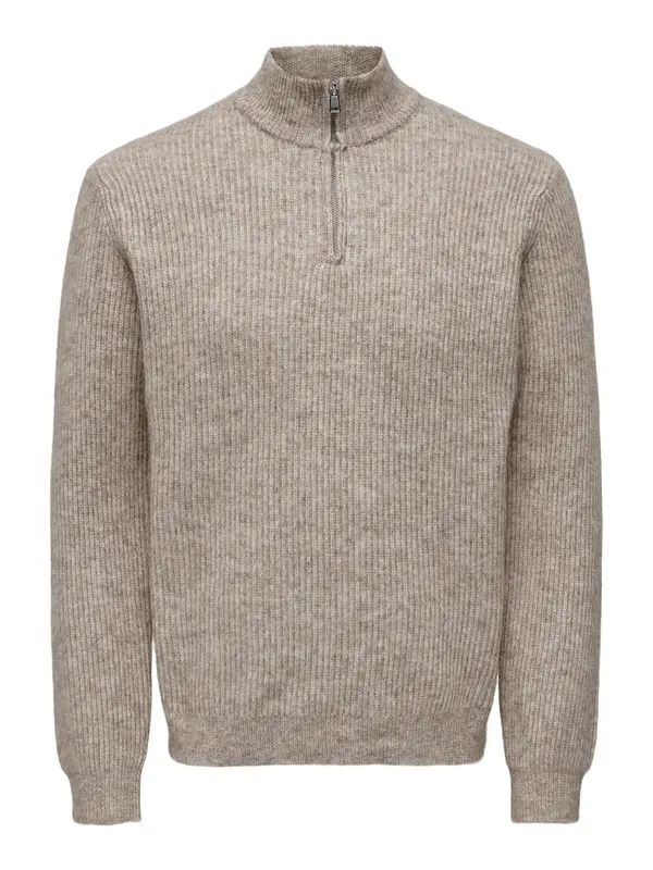Only & Sons Only & Sons Pulover 'ONSTegan'  bež siva