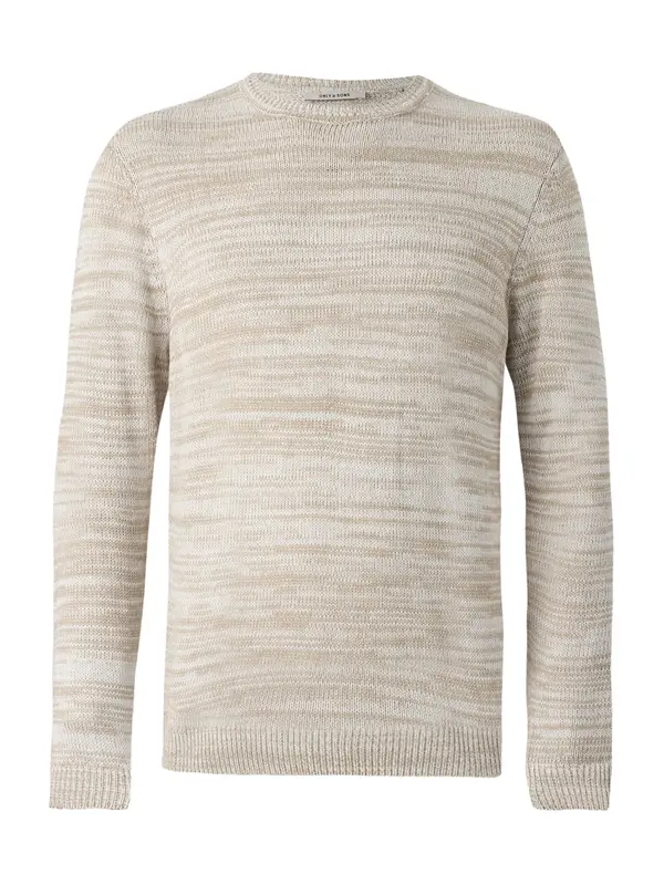 Only & Sons Only & Sons Pulover 'ONSTRAK'  smeđa / svijetlosiva
