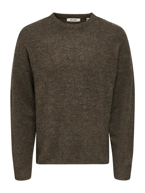 Only & Sons Only & Sons Pulover 'ONSWAKE'  tamno smeđa