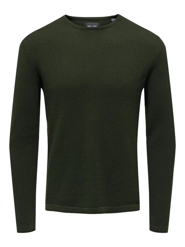 Only & Sons Only & Sons Pulover 'Panter'  tamno zelena