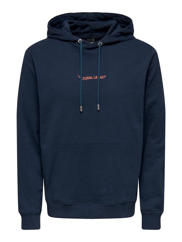 Only & Sons Only & Sons Sweater majica 'Kyle'  mornarsko plava / marelica / bijela