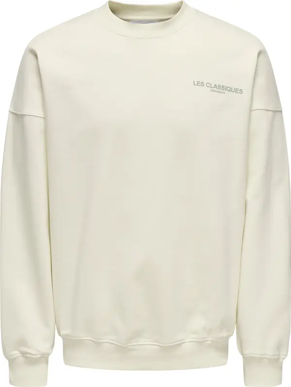 Only & Sons Only & Sons Sweater majica 'Les Classiques'  bijela