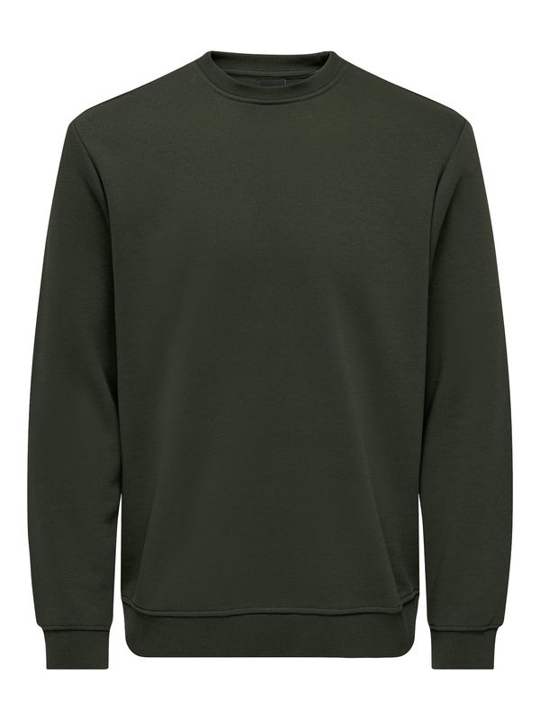 Only & Sons Only & Sons Sweater majica 'ONSCONNOR'  tamno zelena
