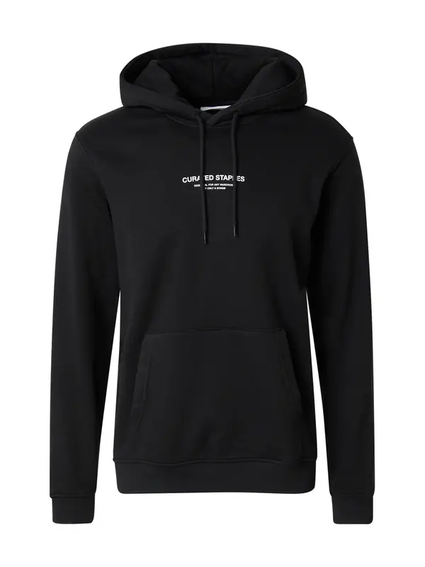 Only & Sons Only & Sons Sweater majica 'ONSCurated'  crna / bijela