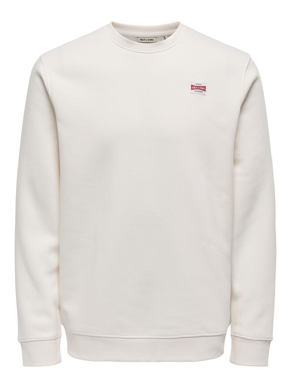Only & Sons Only & Sons Sweater majica 'ONSDAWSON'  prljavo bijela
