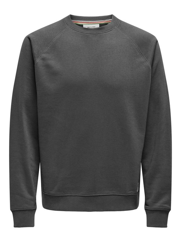 Only & Sons Only & Sons Sweater majica 'ONSMICHI'  tamo žuta / siva / crvena / crna