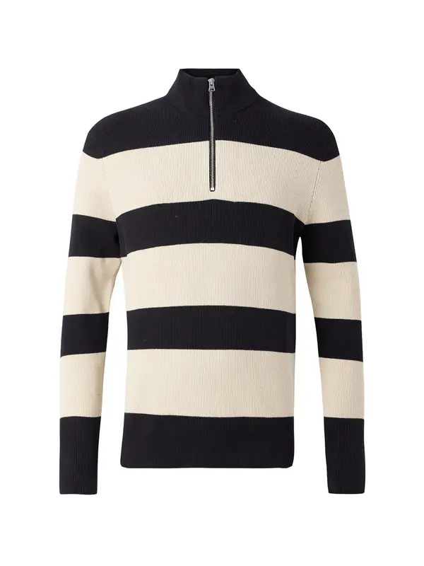 Only & Sons Only & Sons Sweater majica 'ONSPHIL'  bež / mornarsko plava