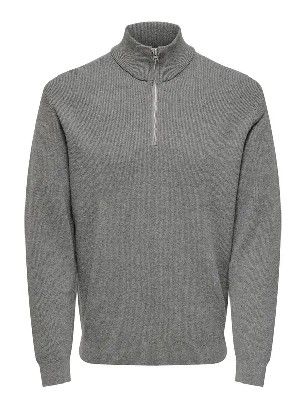 Only & Sons Only & Sons Sweater majica 'ONSPhil'  tamo siva