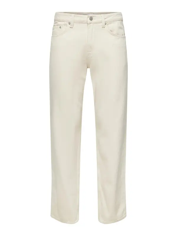Only & Sons Only & Sons Traperice 'ONSEdge'  ecru/prljavo bijela