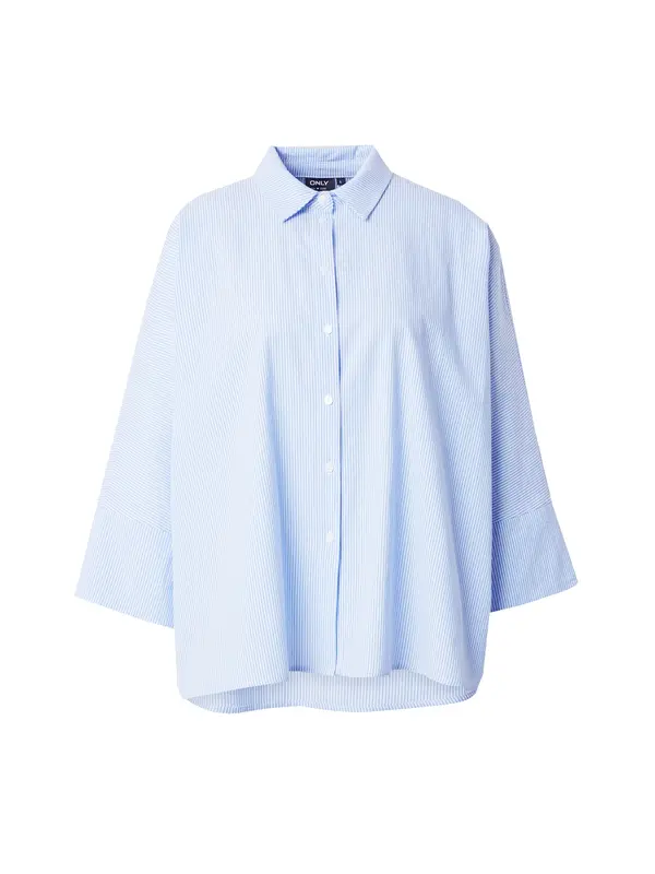 ONLY ONLY Bluza 'AUGUSTA'  svijetloplava / bijela