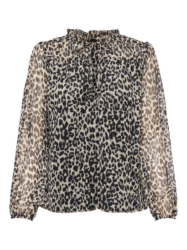 ONLY ONLY Bluza 'Ditsy'  bež / siva / crna