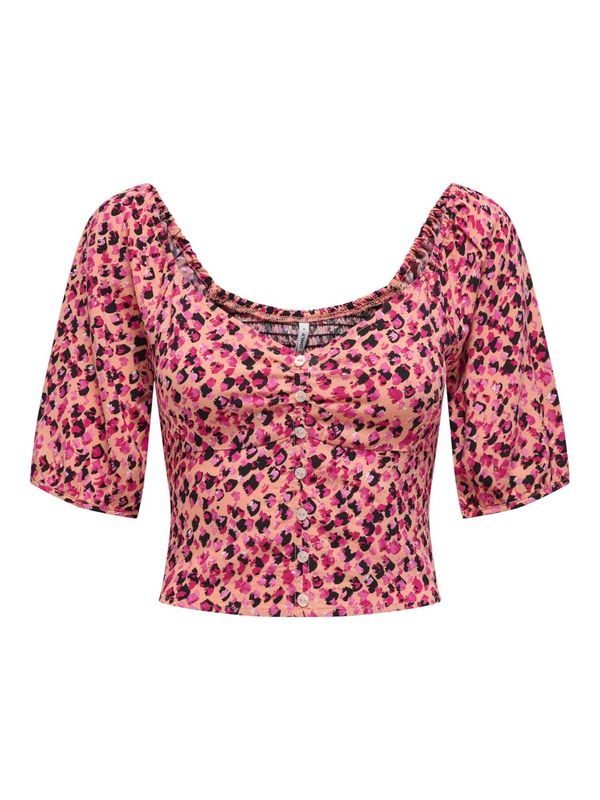 ONLY ONLY Bluza 'NOVA'  narančasta / roza / crna