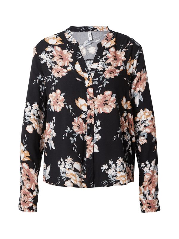 ONLY ONLY Bluza 'NOVA'  puder roza / pastelno crvena / crna / bijela