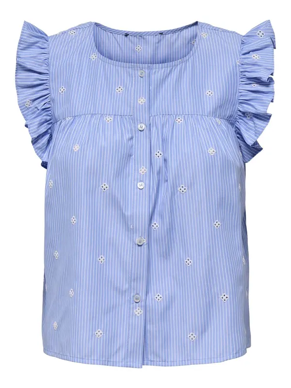ONLY ONLY Bluza 'ONLAmanda'  plava / bijela