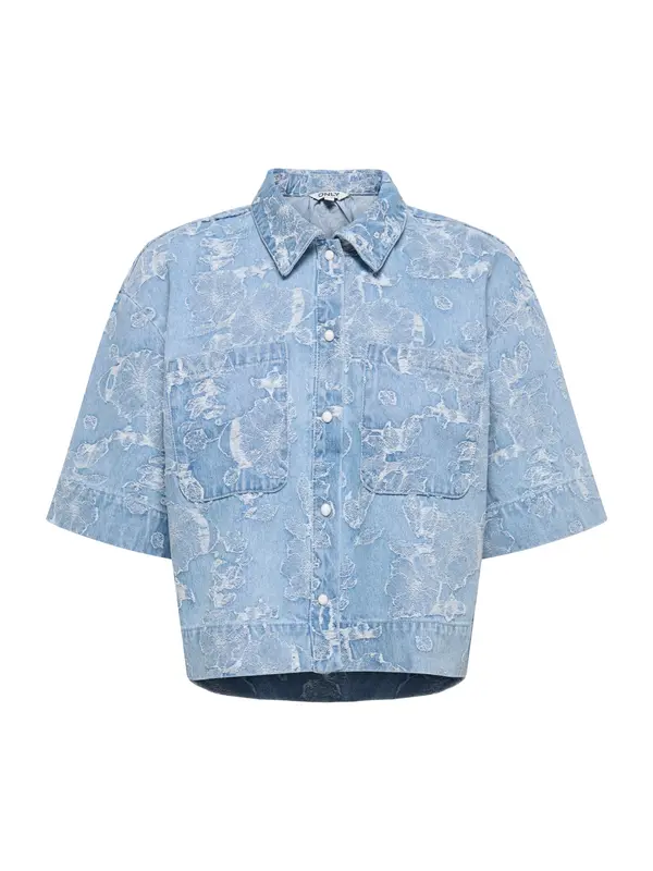 ONLY ONLY Bluza 'ONLCleo-Aude'  plavi traper / bijela