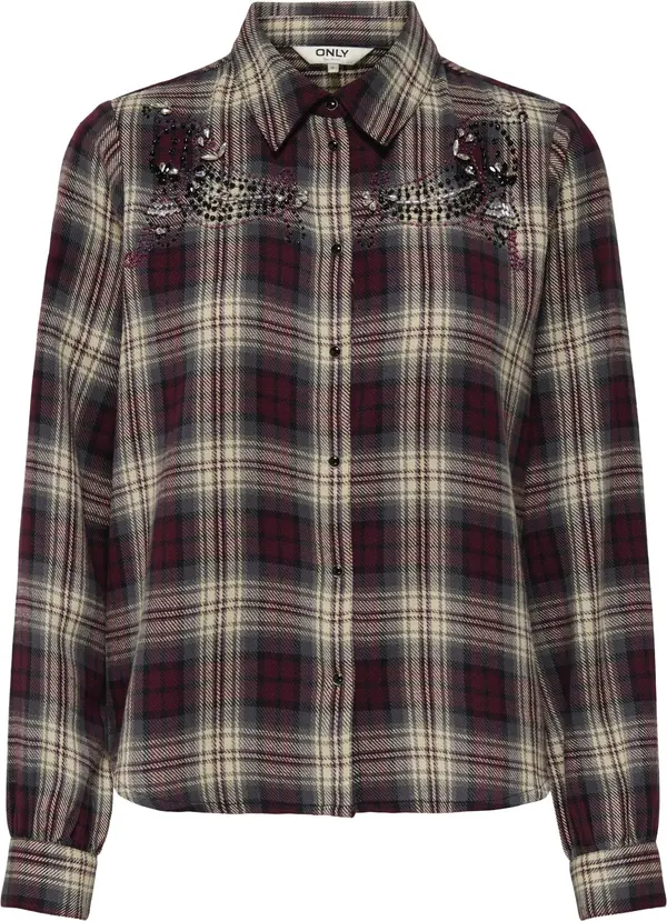 ONLY ONLY Bluza 'ONLCOOPER'  smeđa / crna / bijela