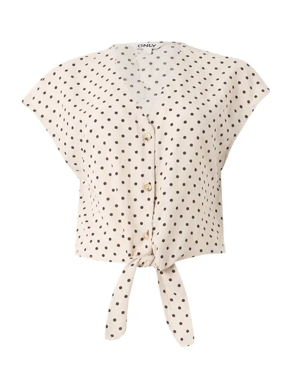ONLY ONLY Bluza 'ONLEmmia'  ecru/prljavo bijela / crna