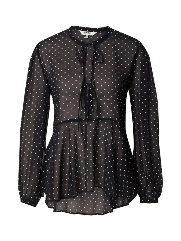 ONLY ONLY Bluza 'ONLISABELLA'  crna / bijela