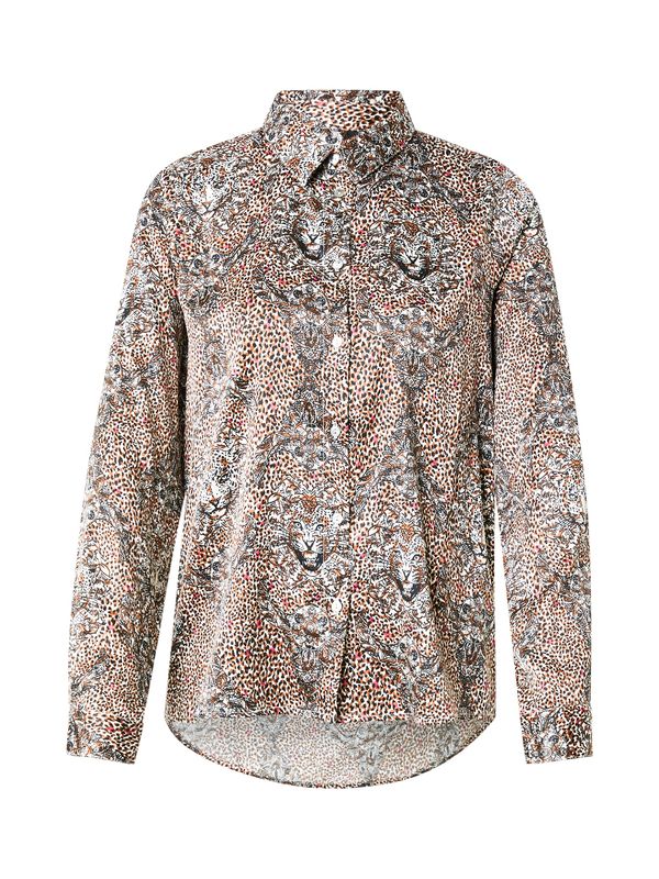 ONLY ONLY Bluza 'ONLJANE'  smeđa / fuksija / crna / bijela