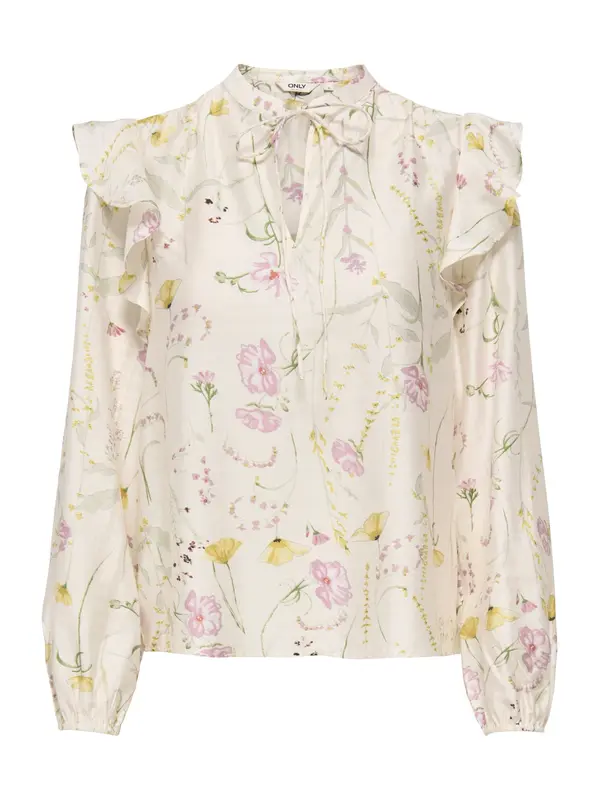 ONLY ONLY Bluza 'ONLJEONA'  žuta / ljubičasta / prljavo bijela