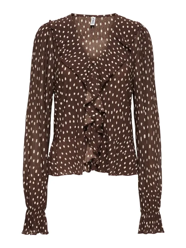 ONLY ONLY Bluza 'ONLKafie'  smeđa / vuneno bijela