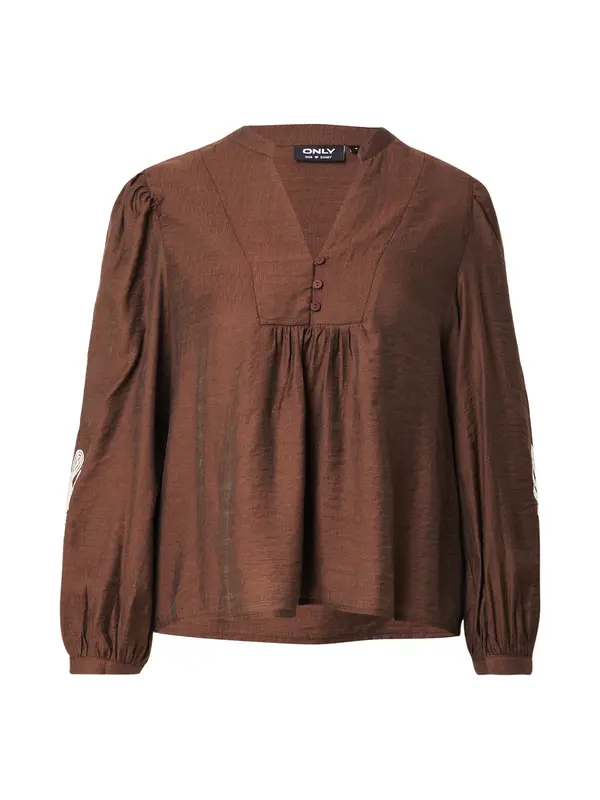 ONLY ONLY Bluza 'ONLKana'  čokolada / bijela